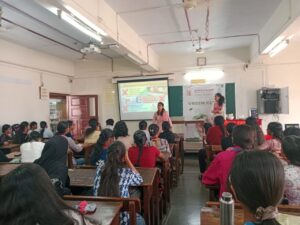 Guest speakers addressing students during the Organic Colour Making Workshop.