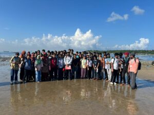 Participants at Versova beach cleanup drive