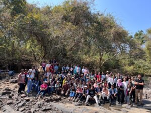 Students on a nature trail at Sanjay Gandhi National Park (SGNP)